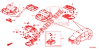 PLAFONNIER pour Honda CR-V 2.0 ELEGANCE L 5 Portes 5 vitesses automatique 2014