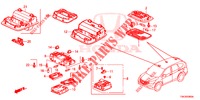 PLAFONNIER pour Honda CR-V 2.0 EXCLUSIVE NAVI 5 Portes 6 vitesses manuelles 2014