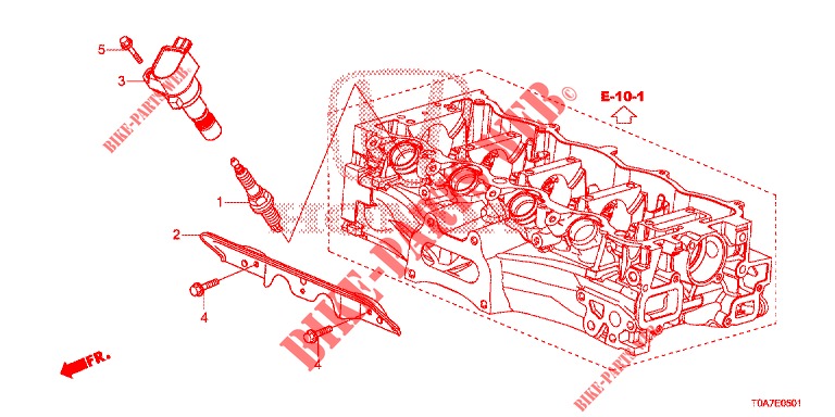 BOBINE TROU BOUCHON (2.0L) pour Honda CR-V 2.0 EXCLUSIVE NAVI 5 Portes 6 vitesses manuelles 2014