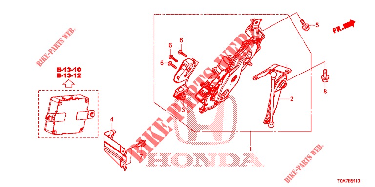 PORTE DE HAYON A COMMANDE ELECTRIQUE pour Honda CR-V 2.0 EXCLUSIVE NAVI 5 Portes 6 vitesses manuelles 2014