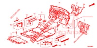 TAPIS DE SOL (3) pour Honda CR-V 2.0 ELEGANCE 5 Portes 6 vitesses manuelles 2015