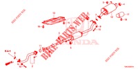 TUYAU D'ECHAPPEMENT/SILENCIEUX (2.0L) pour Honda CR-V 2.0 ELEGANCE 5 Portes 6 vitesses manuelles 2015