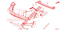 PARE CHOC ARRIERE (2) pour Honda CR-V 2.0 EXCLUSIVE NAVI 5 Portes 6 vitesses manuelles 2015