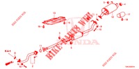 TUYAU D'ECHAPPEMENT/SILENCIEUX (2.0L) pour Honda CR-V 2.0 EXCLUSIVE NAVI 5 Portes 6 vitesses manuelles 2015