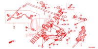 BRAS INFERIEUR ARRIERE pour Honda CR-V 2.0 EXCLUSIVE L 5 Portes 5 vitesses automatique 2015
