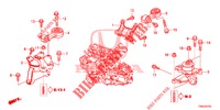 SUPPORTS DE MOTEUR (2.0L) (MT) pour Honda CR-V 2.0 S 5 Portes 6 vitesses manuelles 2015