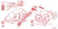 EMBLEMES/ETIQUETTES DE PRECAUTIONS pour Honda CR-V 2.0 COMFORT 5 Portes 5 vitesses automatique 2016