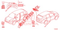 EMBLEMES/ETIQUETTES DE PRECAUTIONS pour Honda CR-V 2.0 COMFORT 5 Portes 6 vitesses manuelles 2017