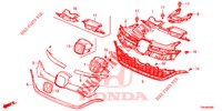 GRILLE AVANT pour Honda CR-V 2.0 COMFORT 5 Portes 6 vitesses manuelles 2017