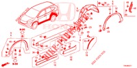 GARNITURE DE LONGRINE LATERALE/PROTECTION pour Honda CR-V 2.0 EXCLUSIVE NAVI 5 Portes 6 vitesses manuelles 2017