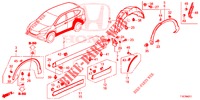 GARNITURE DE LONGRINE LATERALE/PROTECTION pour Honda CR-V 2.0 COMFORT 5 Portes 5 vitesses automatique 2018