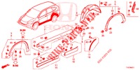 GARNITURE DE LONGRINE LATERALE/PROTECTION pour Honda CR-V 2.0 EXECUTIVE 5 Portes 6 vitesses manuelles 2018