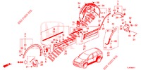 GARNITURE DE LONGRINE LATERALE/PROTECTION pour Honda CR-V 1.5 BASE 5 Portes 6 vitesses manuelles 2019