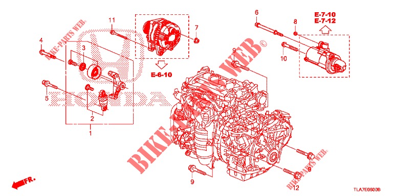 TENDEUR AUTOMATIQUE (1.5L) pour Honda CR-V 1.5 BASE 5 Portes 6 vitesses manuelles 2019