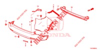 PARE CHOC ARRIERE pour Honda CR-V DIESEL 1.6 EXECUTIVE NAVI 5 Portes 6 vitesses manuelles 2014