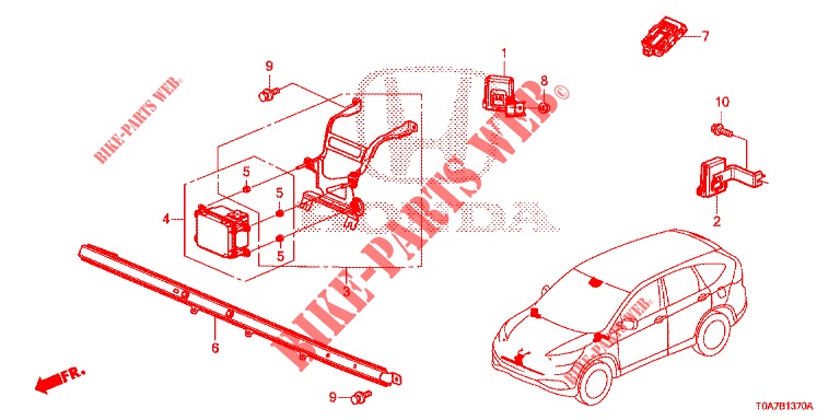 RADAR pour Honda CR-V DIESEL 1.6 EXECUTIVE NAVI 5 Portes 6 vitesses manuelles 2014