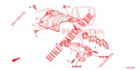 COLLECTEUR D'ECHAPPEMENT (DIESEL) (2.2L) pour Honda CR-V DIESEL 2.2 ELEGANCE L 5 Portes 5 vitesses automatique 2014