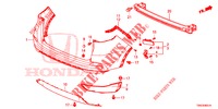 PARE CHOC ARRIERE (2) pour Honda CR-V DIESEL 1.6 COMFORT 5 Portes 6 vitesses manuelles 2015