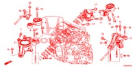 SUPPORTS DE MOTEUR (DIESEL) (1) pour Honda CR-V DIESEL 1.6 COMFORT 5 Portes 6 vitesses manuelles 2015
