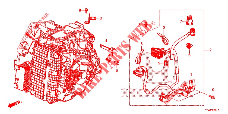 FAISCEAU FILS AUXILIAIRE (DIESEL) pour Honda CR-V DIESEL 1.6 COMFORT 5 Portes 9 vitesses automatique 2015