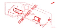 AFFICHEUR CENTRAL (LH) pour Honda CR-V DIESEL 1.6 ELEGANCE NAVI 4WD 5 Portes 6 vitesses manuelles 2015