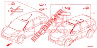 FAISCEAU DES FILS (LH) (4) pour Honda CR-V DIESEL 1.6 ELEGANCE NAVI 4WD 5 Portes 9 vitesses automatique 2015