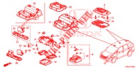 PLAFONNIER pour Honda CR-V DIESEL 1.6 ELEGANCE NAVI 4WD 5 Portes 9 vitesses automatique 2015