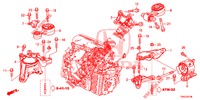 SUPPORTS DE MOTEUR (DIESEL) (2) (AT) pour Honda CR-V DIESEL 1.6 ELEGANCE NAVI 4WD 5 Portes 9 vitesses automatique 2015