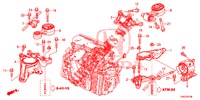 SUPPORTS DE MOTEUR (DIESEL) (2) (AT) pour Honda CR-V DIESEL 1.6 EXECUTIVE NAVI 5 Portes 9 vitesses automatique 2015