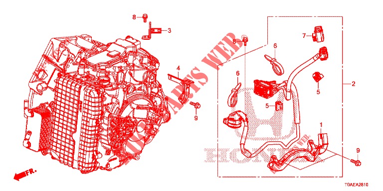 FAISCEAU FILS AUXILIAIRE (DIESEL) pour Honda CR-V DIESEL 1.6 INNOVA 5 Portes 9 vitesses automatique 2015