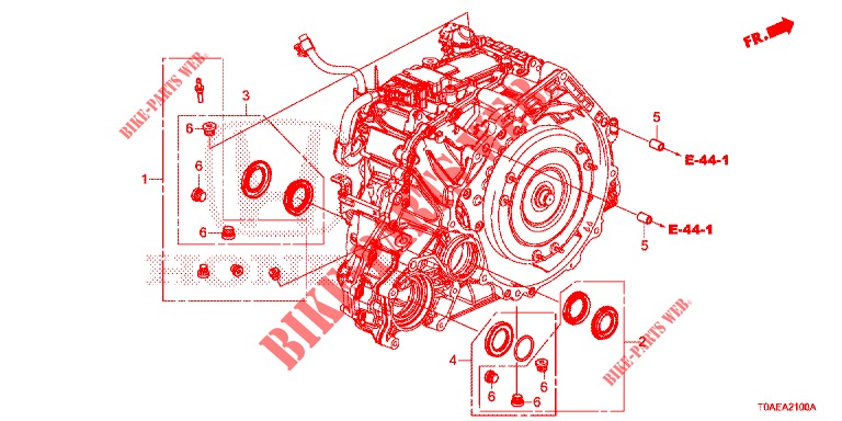 JOINT D'ETANCHEITE D'HUILE (DIESEL) pour Honda CR-V DIESEL 1.6 INNOVA 5 Portes 9 vitesses automatique 2015