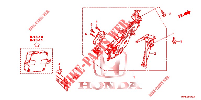 PORTE DE HAYON A COMMANDE ELECTRIQUE pour Honda CR-V DIESEL 1.6 INNOVA 5 Portes 9 vitesses automatique 2015