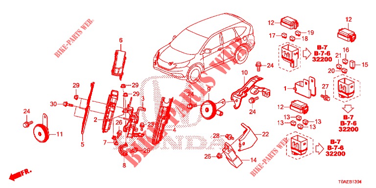 UNITE DE COMMANDE (COMPARTIMENT MOTEUR) (5) pour Honda CR-V DIESEL 1.6 INNOVA 5 Portes 9 vitesses automatique 2015