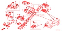 PLAFONNIER pour Honda CR-V DIESEL 1.6 EXCLUSIVE NAVI 4WD 5 Portes 6 vitesses manuelles 2015