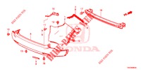 PARE CHOC ARRIERE pour Honda CR-V DIESEL 2.2 EXCLUSIVE 5 Portes 6 vitesses manuelles 2013