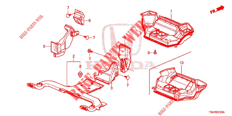 CONDUIT pour Honda CR-V DIESEL 2.2 EXCLUSIVE 5 Portes 6 vitesses manuelles 2013
