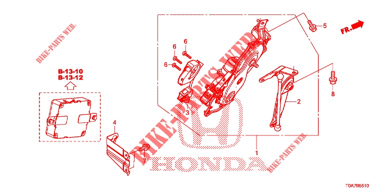 PORTE DE HAYON A COMMANDE ELECTRIQUE pour Honda CR-V DIESEL 2.2 EXCLUSIVE 5 Portes 6 vitesses manuelles 2013