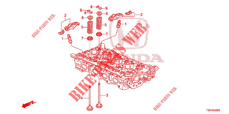 SOUPAPE/CULBUTEUR (DIESEL) (2.2L) pour Honda CR-V DIESEL 2.2 EXCLUSIVE 5 Portes 6 vitesses manuelles 2013