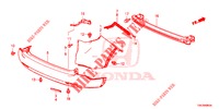 PARE CHOC ARRIERE pour Honda CR-V DIESEL 2.2 COMFORT 5 Portes 5 vitesses automatique 2013