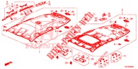 GARNITURE DE PLAFOND (1) pour Honda CR-V DIESEL 2.2 DIESEL ELEGANCE L 5 Portes 6 vitesses manuelles 2013