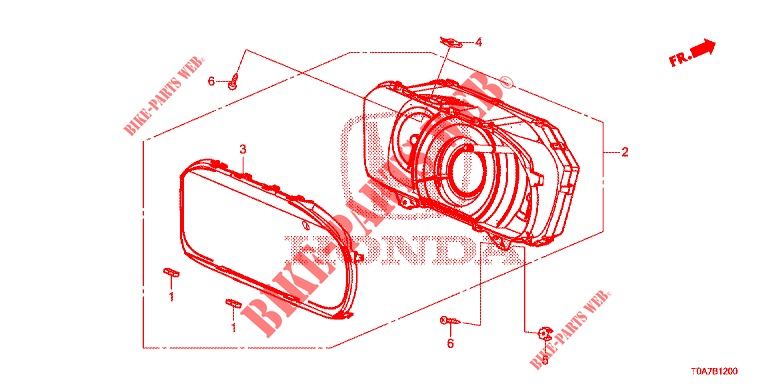 COMPTEUR pour Honda CR-V DIESEL 2.2 DIESEL ELEGANCE L 5 Portes 6 vitesses manuelles 2013