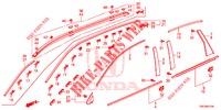 MOULAGE pour Honda CR-V DIESEL 2.2 EXECUTIVE NAVI 5 Portes 6 vitesses manuelles 2013