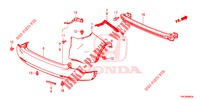 PARE CHOC ARRIERE pour Honda CR-V DIESEL 2.2 EXECUTIVE NAVI 5 Portes 6 vitesses manuelles 2013