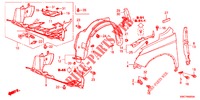 GARDE BOUE AVANT pour Honda CR-V DIESEL 2.2 LUXURY 5 Portes 5 vitesses automatique 2012