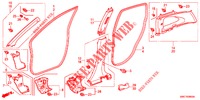 GARNITURE DE MONTANT pour Honda CR-V DIESEL 2.2 LUXURY 5 Portes 5 vitesses automatique 2012