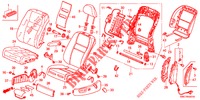 SIEGE AVANT (G.) (SIGE ASSISTE) pour Honda CR-V DIESEL 2.2 LUXURY 5 Portes 5 vitesses automatique 2012