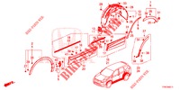 GARNITURE DE LONGRINE LATERALE/PROTECTION pour Honda CR-V HYBRID 2.0 BASE 5 Portes Electronique CVT 2019