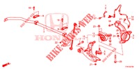 ARTICULATION AVANT/BRAS INFERIEUR AVANT pour Honda CR-V HYBRID 2.0 MID 5 Portes Electronique CVT 2019