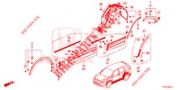 GARNITURE DE LONGRINE LATERALE/PROTECTION pour Honda CR-V HYBRID 2.0 MID 5 Portes Electronique CVT 2019