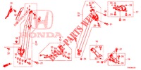 CEINTURES DE SECURITE pour Honda HR-V DIESEL 1.6 EXECUTIVE 5 Portes 6 vitesses manuelles 2016